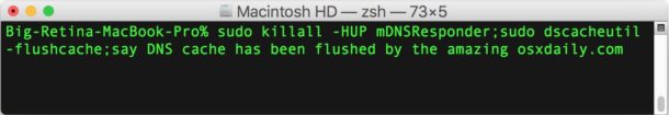 macOS 刷新 DNS 缓存
