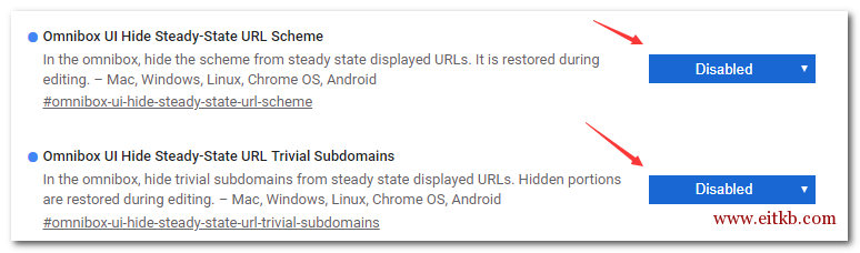Chrome 浏览器地址栏不显示 http https www 的解决方法
